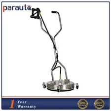 16.5" Pressure Washer Surface Cleaner Max.4000PSI Dual Handle w/4 Spinner Wheels