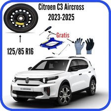 Spare Tire 16" For Citroen C3 Aircross With Jack Gloves Screwdriver DOT2024
