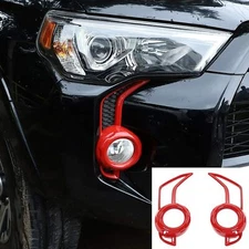 Front Fog Light Lamp Decor Cover Trim For 4Runner SR5/TRD Pro 2014+ Accessories