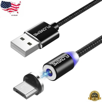 Magnetic Fast Charging Cable For SAMSUNG Type C Micro USB Charger Cord