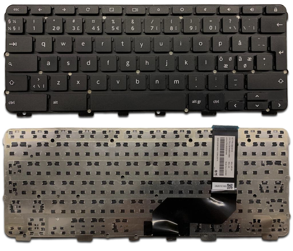 LAYOUT NORDIC KEYBOARD FOR LENOVO IBM Chromebook N23 QWERTY