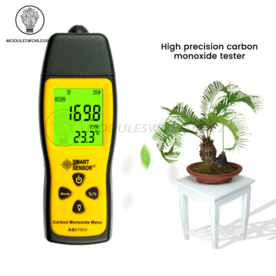 SMART SENSOR Handheld Carbon Monoxide Meter CO Gas Leak Detector High Precision