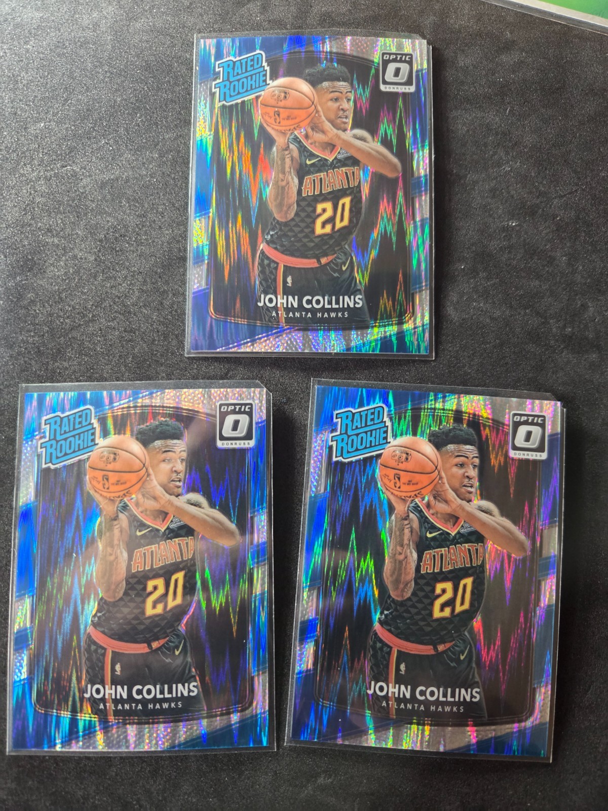 2017-18 Panini Donruss Optic - Rated Rookie John Collins #182 Shock (RC)