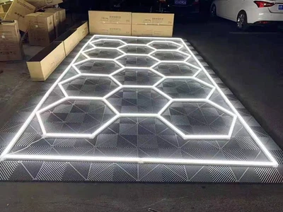 LED Lighting Car Detail Retail Garage 5/14 Hexagon Workshop Home Gym Wall Light