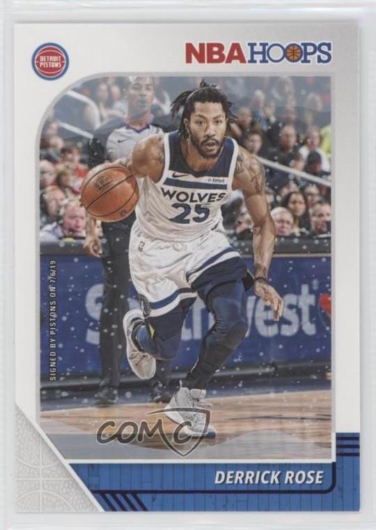 2019-20 Panini NBA Hoops Purple Winter Derrick Rose #114 05up