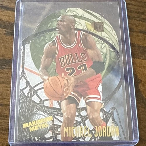 1995 Fleer Metal Maximum Metal Michael Jordan #4 Insert Embossed Chicago Bulls