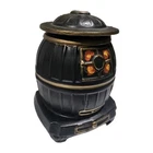 Vintage McCoy Stove Cookie Jar Signed Orange And Black Good Condition