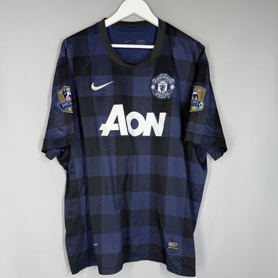 MANCHESTER UNITED 2013 2014 AWAY FOOTBALL SHIRT SOCCER JERSEY NIKE