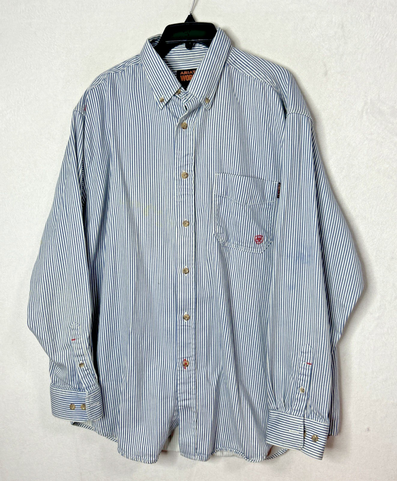 Ariat FR Flame Fire Resistant Basic Work Shirt Me… - image 1