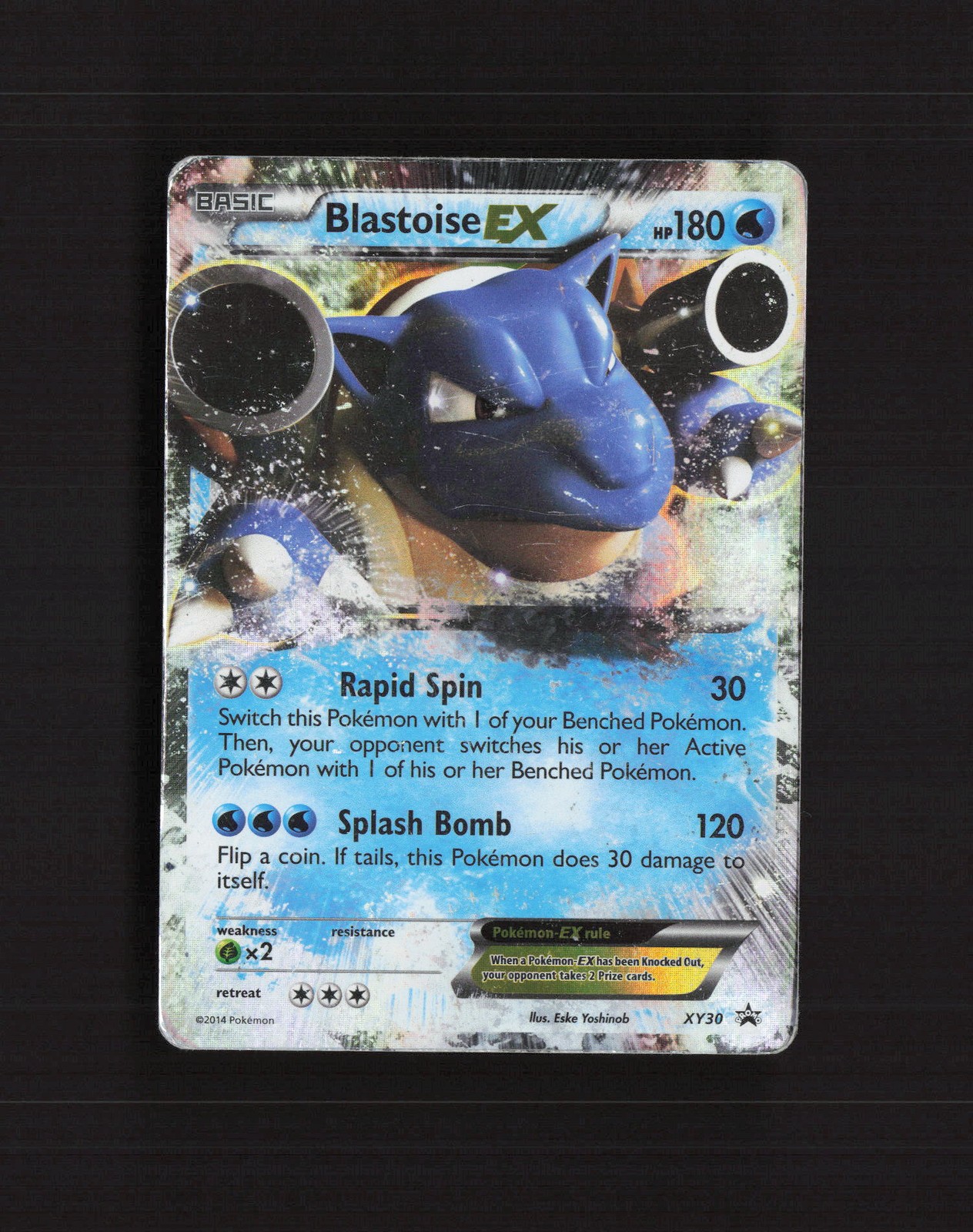 Blastoise EX XY30 XY Black Star Promo Holo Pokemon Card DMG