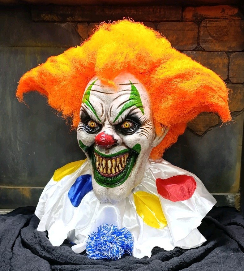 JACK clown HHN, latex mask, HADMADE, HALLOWEEN, SCARY, latex mask