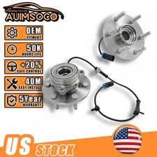 Pair Front Wheel Hub & Bearing Assy For 2000-2006 Chevrolet Suburban 1500 4WD