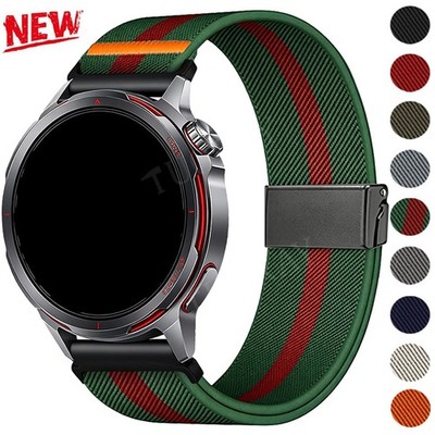 18mm 20mm 22mm Elastic Nylon Strap Replacement Bracelet Wristband For Smartwatch