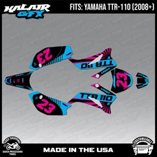 Graphics Kit for Yamaha TTR 110 (2008-2023) TTR110 FH Series - Cyan