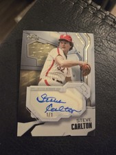 2026 Topps Chrome Black Steve Carlton Superfractor 1/1 on card auto.
