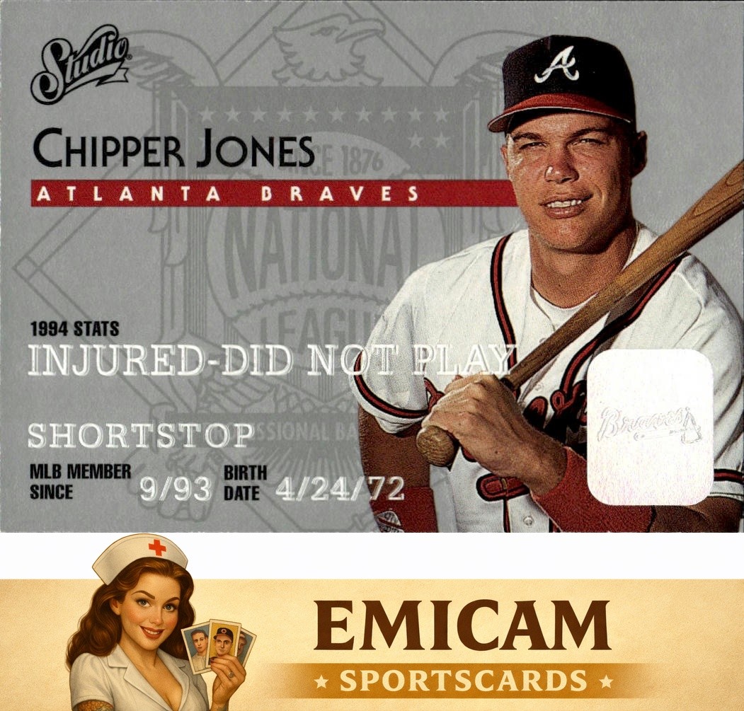 1995 Studio #160 Chipper Jones