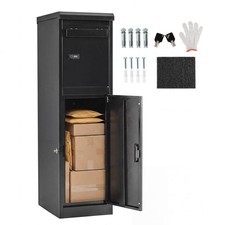 44” Package Delivery Box for Outside w/Lockable Doors, Coded Lock for Home Porch