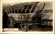 Conestoga Wagon~Museum of Science & Industry~Chicago Illinois~RPPC real photo