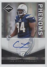 2011 Panini Limited Phenoms Monikers Silver /199 Corey Liuget Rookie Auto RC gp1