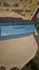 Vintage 14" Ital Metal Toolbox Tool Box appears to be from the mid-20th century