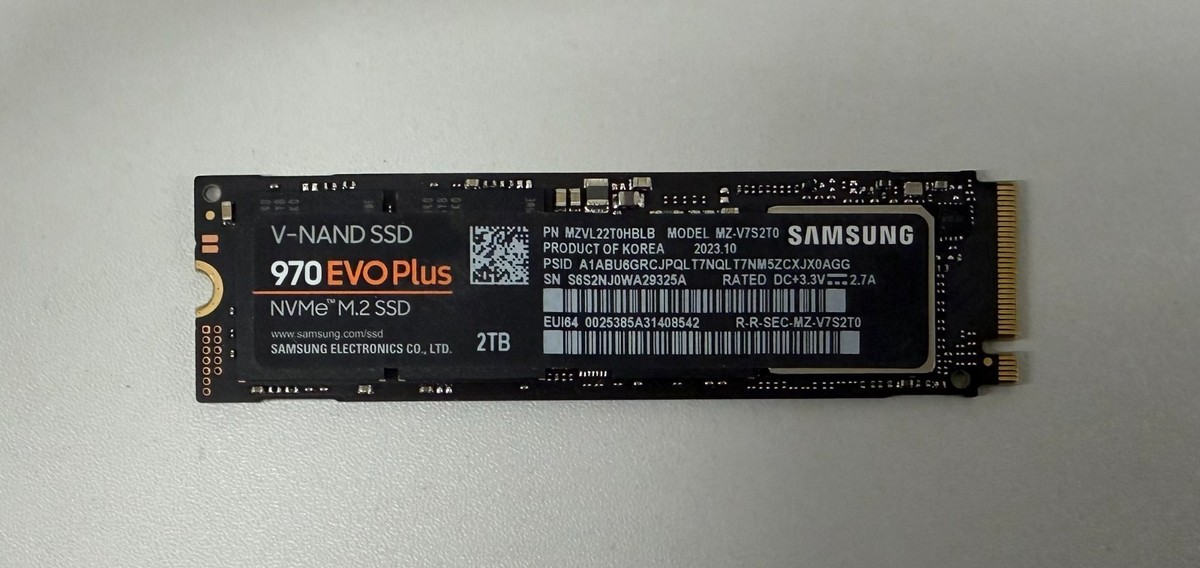 MZVL22T0HBLB SAMSUNG 970 EVO PLUS 2TB NVME M.2 SSD SOLID STATE