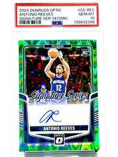 2024-25 Optic Antonio Reeves Signature Series Seismic PSA 10 #/35