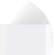 100 Pcs 4X6 Inch Clear Recipe Card Protectors Index Card Sleeves for Cookbook