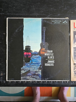 Jimmie Rodgers, Train Whistle Blues, Vinyl LP 1958 VG Pre-owned, UNT