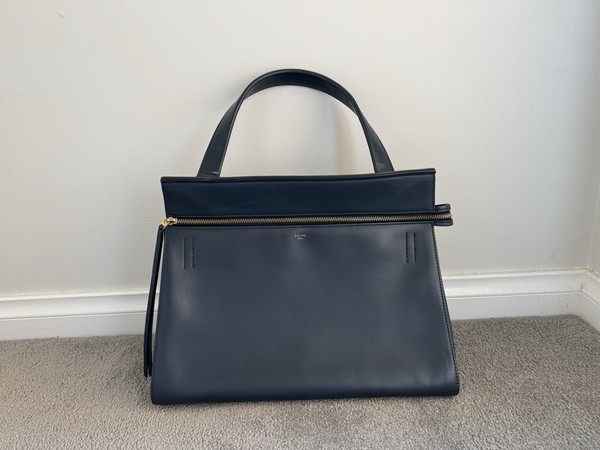 Celine by Phoebe Philo Pebbled Leather Medium Edge Shoulder Bag
