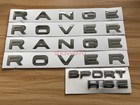 3PCS Set Chrome RANGE ROVER & Sport HSE Letters Badge Logo Front Rear Hood