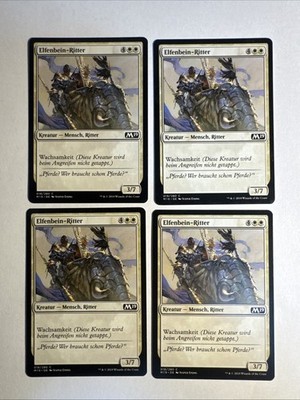 4x Mtg Core Set 2019 M19 Elfenbein-Ritter NM Magic The Gathering