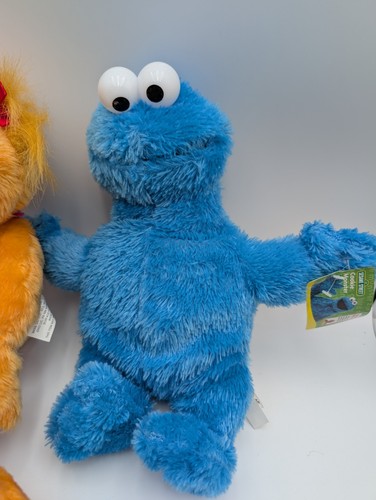 Nanco Sesame Street Zoe Oscar Grouch Garbage Can Cookie Monster Plush Lot - Picture 15 of 17