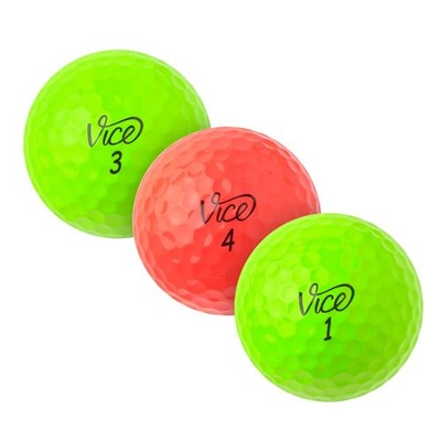 50 BUNTE VICE GOLF MIX GOLFBÄLLE - GRADE B - LAKEBALLS - VICEGOLF - LAKEBALLS