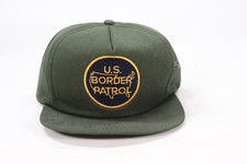 VTG US Border Patrol Hat Snapback Cap Green Patch Made in USA 80s 90s USBP k3