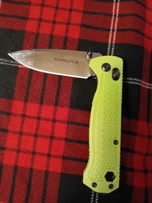 Carlyle Folding Pocket Knife Lime Green Hardly Ever Used