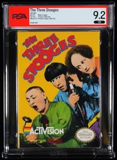 The Three Stooges NES PSA 9.2 CIB, Box 9.0, Cart 9.4, Manual 9.0