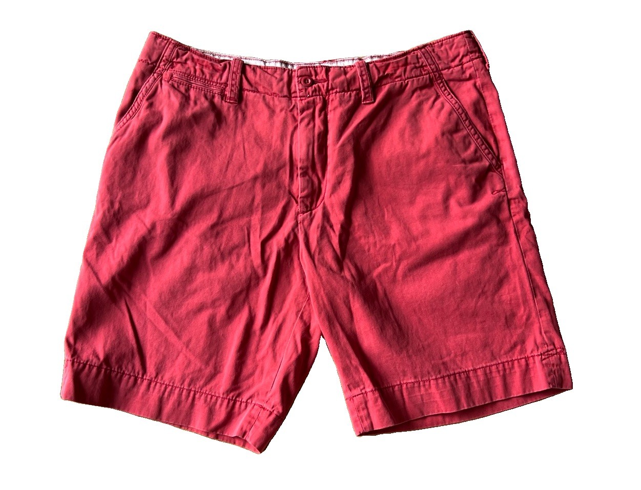 Vintage Polo Ralph Lauren Chino Shorts Salmon Twill 38 Preppy Grunge Drawstring 