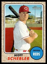 Scott Schebler 2017 Topps Heritage #233 Cincinnati Reds 25555 Baseball Card