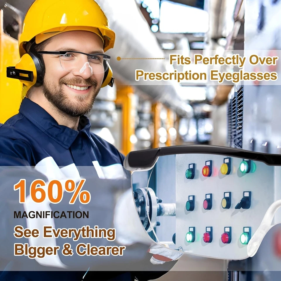 NUEVO 160% Lupas Gafas de Lectura Hacer Todo Grande y Claro Visión Foto 3 de 4
