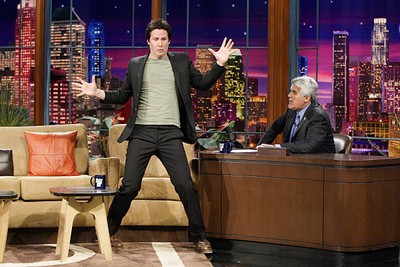 Actor Keanu Reeves during an interview with host Jay Leno on June - Old Photo 1
