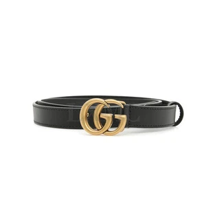 Ceinture Gucci fine noire GG Monmont larg cm 409417 125691602