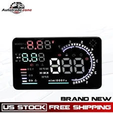 OBD II Car Head Up Display 5.5'' Dash Screen Digital Speedometer Projector