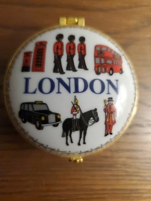 London Trinket Box Lambert Souvenirs Fine Porcelain 