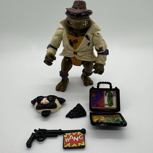 Vintage Playmates 1989 TMNT Undercover Don Donatello Action Figure Complete