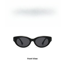 Retro Hip Hop Oval Cat Eye Sunglasses UV400 Protection for Women and Men