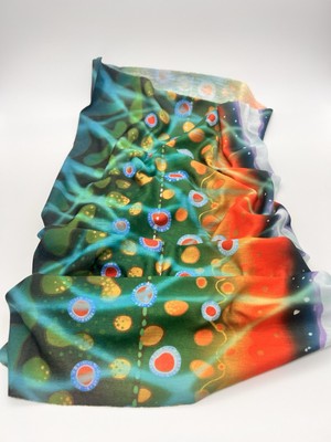 Brook Trout Pattern Neck Tube, Gaiter, Face Mask, Multifunctional Headwear - NEW