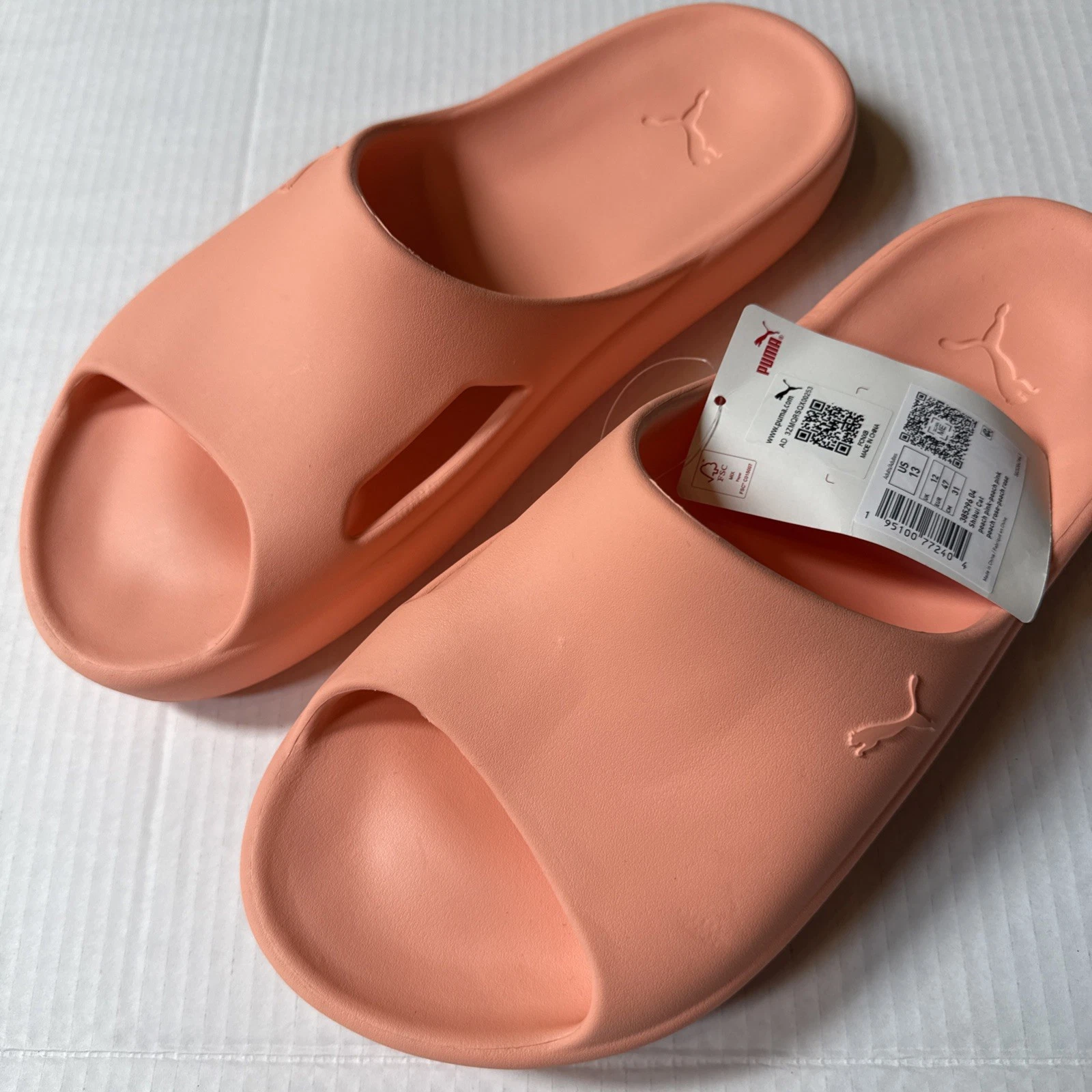 Sandali casual PUMA Shibui Cat Slide da uomo taglia 13 pesca 38529604