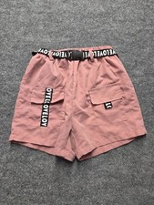 Girl's Casual Shorts Pink Size 11-12 Years Belted Loops Front Pockets Comfort