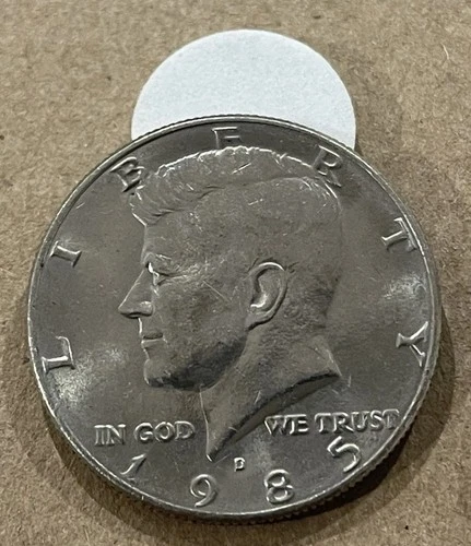 1985 D Kennedy Half Dollar -Nice Rim-Free Shipping