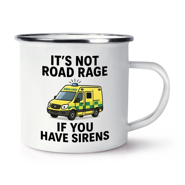 Gift Base Sirens Ambulance Enamel Becher Tasse Lustig SanitäTer-image
